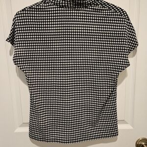 Philosophy Navy Blue and White Blouse